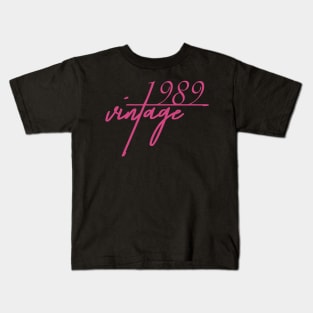 1989 Vintage. 31th Birthday Cool Gift Idea Kids T-Shirt